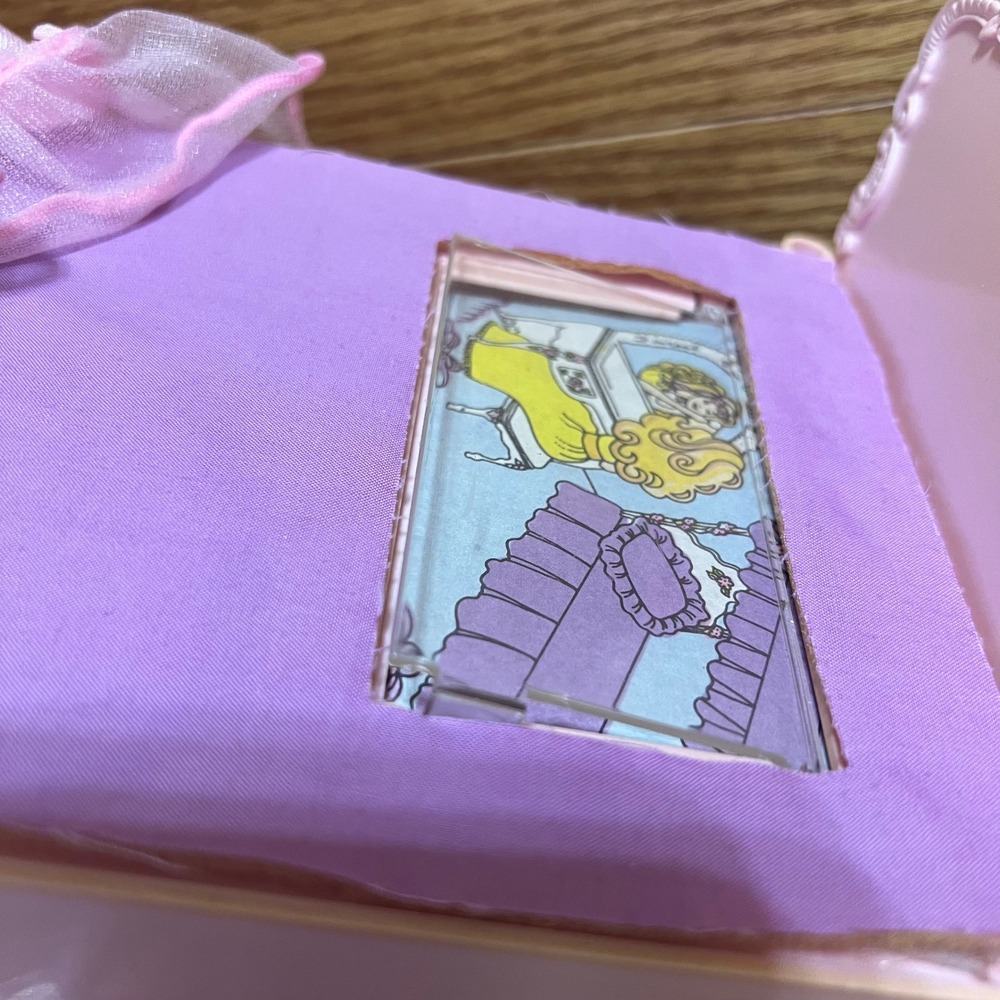 Vintage Barbie Canopy Bed Pink Purple Furniture Replacement Parts Lot Incomplete - Picture 3 of 13